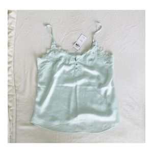Abercrombie and Fitch Satin Lace Tank NWT